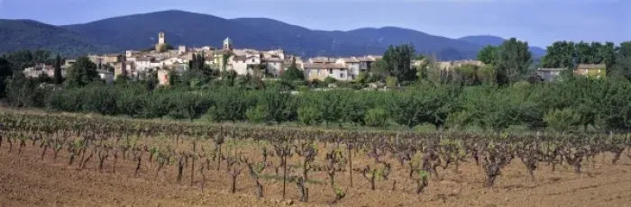 Framed Print : Europe, France, Lourmarin. The village of Lourmarin in the Provence region of France