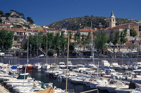 Europe, France, Marseilles, L Estaque, harbor and waterfront