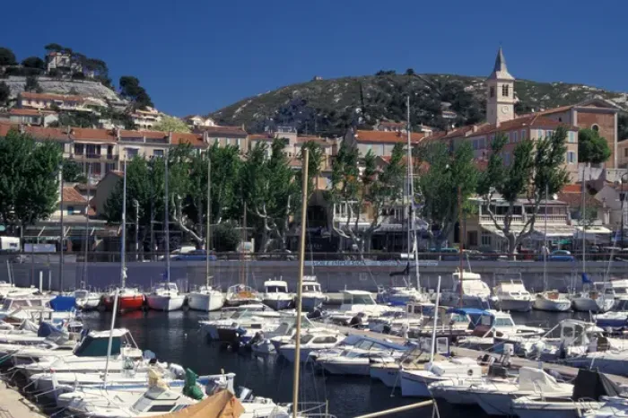Framed Print : Europe, France, Marseilles, L Estaque, harbor and waterfront Framed Print : Europe, France, Marseilles, L Estaque, harbor and waterfront
