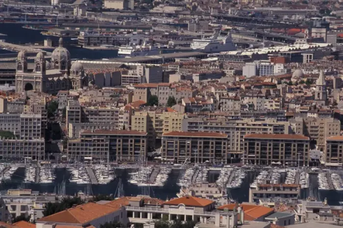 Framed Print : Europe, France, Marseilles, Old Port