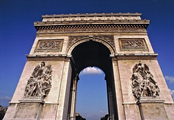 Europe, France, Paris. The Arc d Triomphe in Paris, France, was completed in 1836