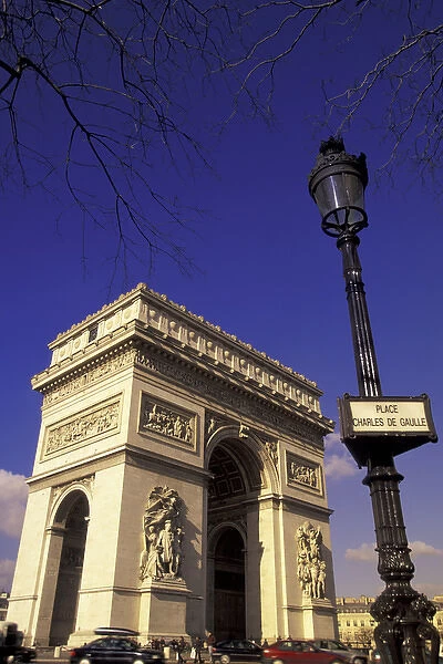Europe, France, Paris, Arc de Triomphe