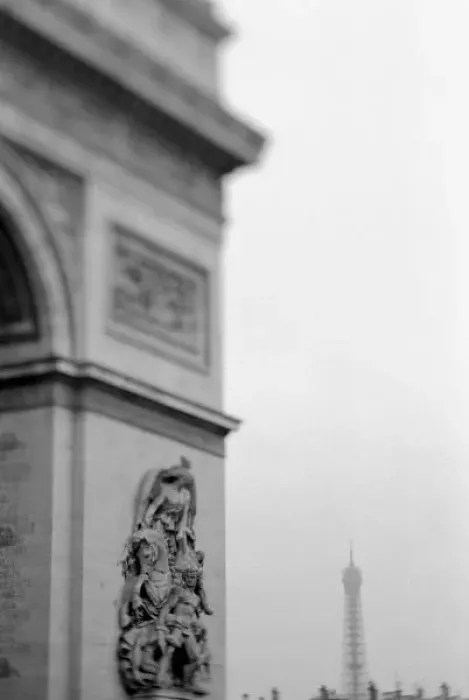 Framed Print : Europe, France, Paris. Arc de Triomphe and Eiffel Tower Framed Print : Europe, France, Paris. Arc de Triomphe and Eiffel Tower