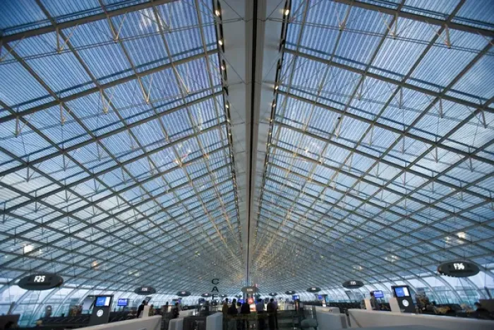 Framed Print : Europe, France, Paris. Glass ceiling interior of Charles de Gaulle International Airport Framed Print : Europe, France, Paris. Glass ceiling interior of Charles de Gaulle International Airport