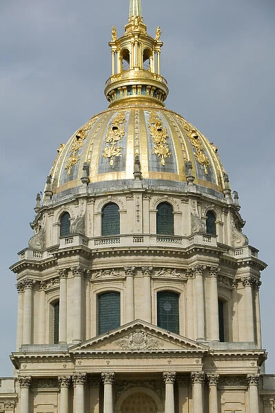 Europe, France, Paris, Invalides: Eglise du Dome (b. 1735) at the Hotel des Invalides