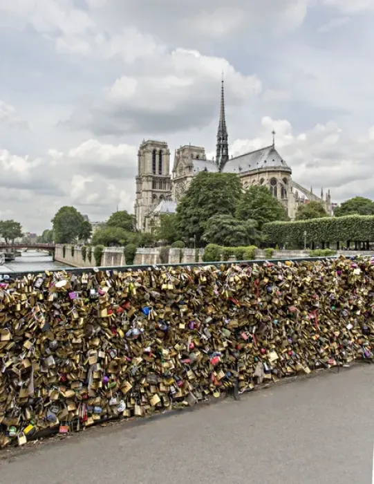 Framed Print : Europe, France, Paris. Love locks on Pont de l Archeveche over the Seine Framed Print : Europe, France, Paris. Love locks on Pont de l Archeveche over the Seine
