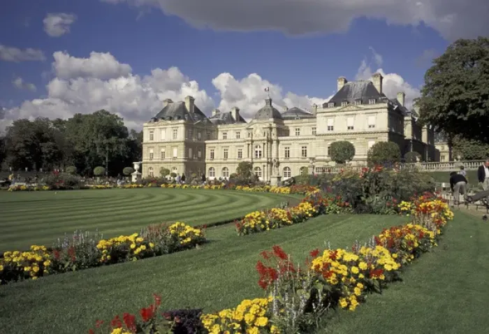 Framed Print : Europe, France, Paris Luxembourg Garden; Palais du Luxembourg Framed Print : Europe, France, Paris Luxembourg Garden; Palais du Luxembourg