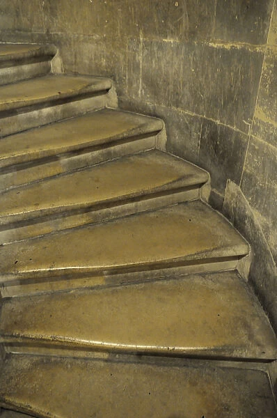Europe, France, Paris. Stairs leading to the crypt at the Pantheon