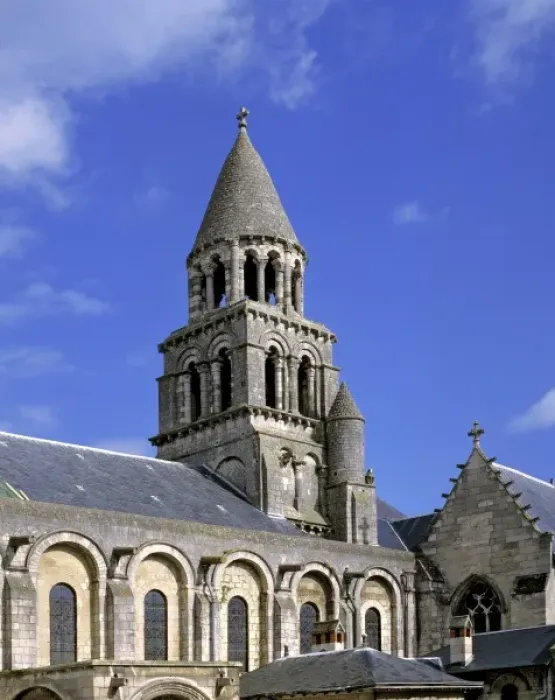 Framed Print : Europe, France, Poitiers. Notre-Dame La Grande in Poitiers, Dept. Vienne in France