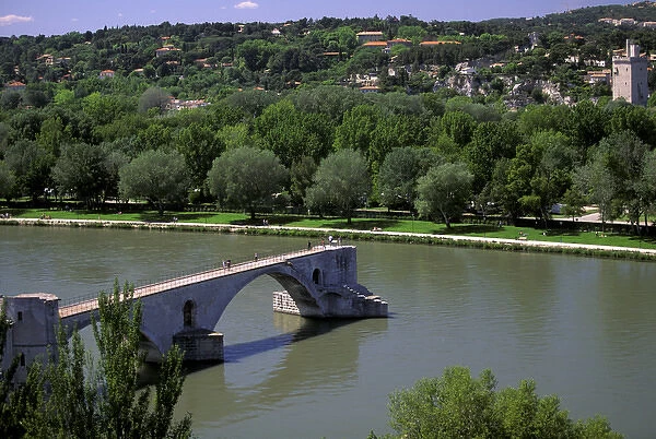 Europe, France, Provence, Avignon. Pont St-Benezet