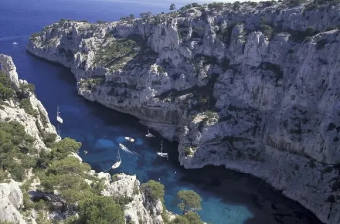 Framed Print : Europe, France, Provence, Calanques. Limestone cliffs Framed Print : Europe, France, Provence, Calanques. Limestone cliffs