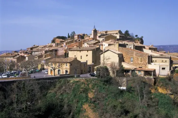 Framed Print : Europe, France, Provence. Picturesque village of Roussillon
