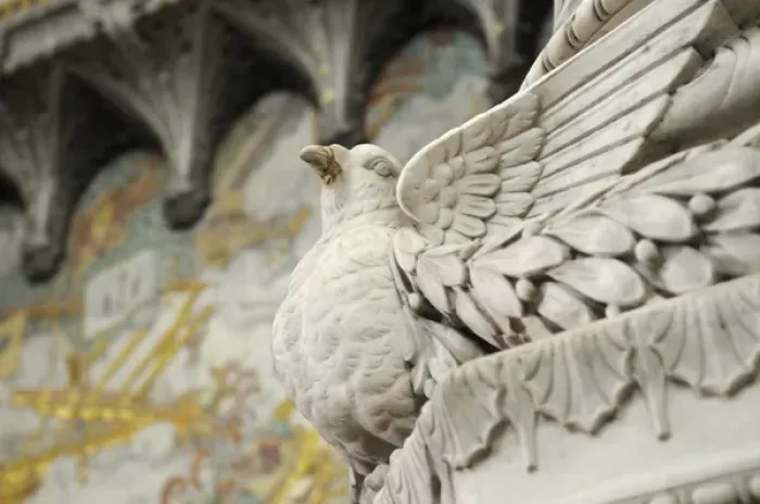 Framed Print : Europe, France, Rhone-Alpes, Lyon. Bird carving on an interior column, Basilica Notre-Dame Framed Print : Europe, France, Rhone-Alpes, Lyon. Bird carving on an interior column, Basilica Notre-Dame