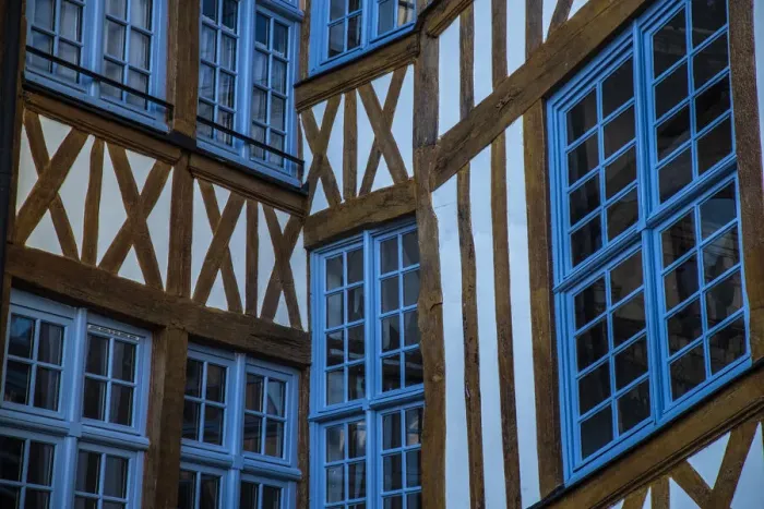 Framed Print : Europe, France, Rouen. Architectural building detail in the Old Town Framed Print : Europe, France, Rouen. Architectural building detail in the Old Town