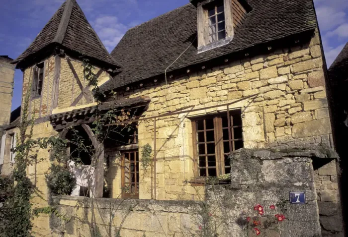 Framed Print : Europe, France, Sarlat-la-Caneda. Dordogne house Framed Print : Europe, France, Sarlat-la-Caneda. Dordogne house