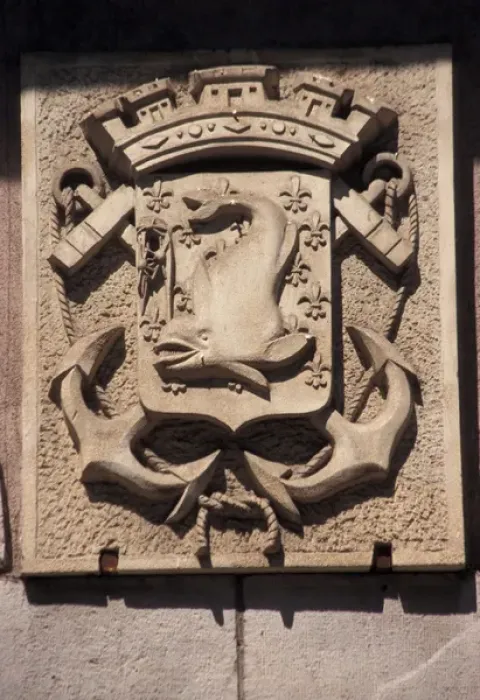 Framed Print : Europe, France, Sete, maritime relief
