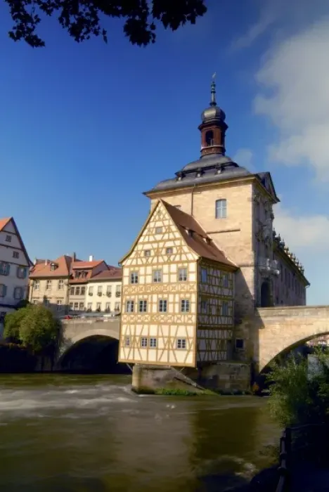 Framed Print : Europe, Germany, Bavaria, Bamberg, Old Town Hall on the river Regnitz Framed Print : Europe, Germany, Bavaria, Bamberg, Old Town Hall on the river Regnitz