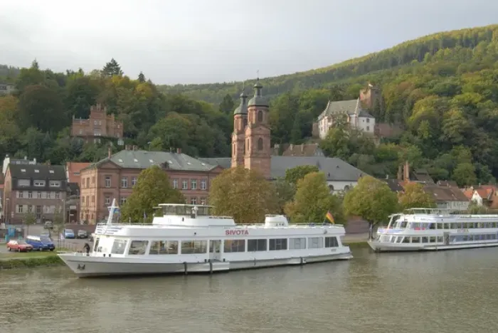 Framed Print : Europe, Germany, Bavaria, Miltenberg, Cruising the Rhine-Main canal Framed Print : Europe, Germany, Bavaria, Miltenberg, Cruising the Rhine-Main canal