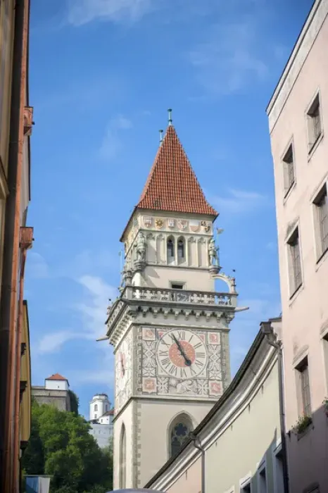 Framed Print : Europe, Germany, Bavaria, Passau, Town Hall, clock tower Framed Print : Europe, Germany, Bavaria, Passau, Town Hall, clock tower