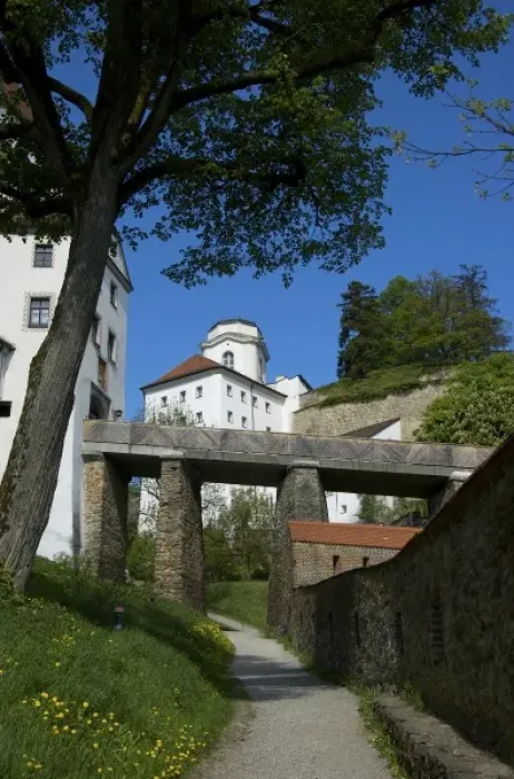 Framed Print : Europe, Germany, Bavaria, Passau, path to Oberhaus Fortress Framed Print : Europe, Germany, Bavaria, Passau, path to Oberhaus Fortress
