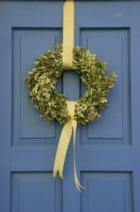 Framed Print : Europe, Germany, Bavaria, Regensburg, Easter wreath on front door Framed Print : Europe, Germany, Bavaria, Regensburg, Easter wreath on front door