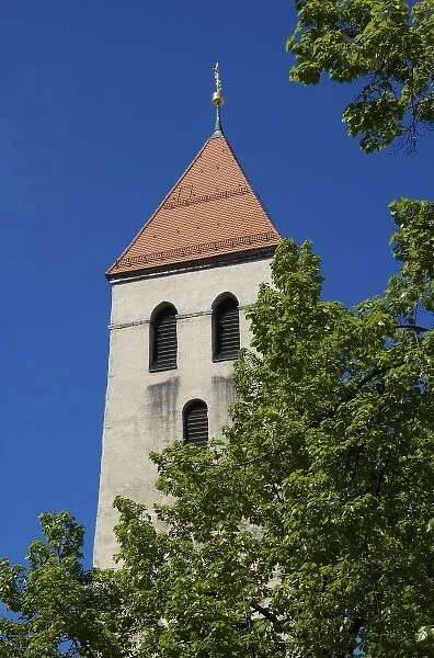 Europe, Germany, Bavaria, Regensburg, tower