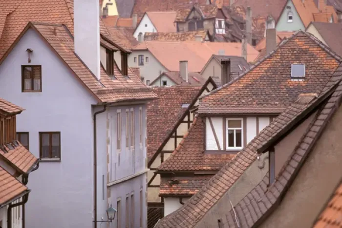 Framed Print : Europe, Germany, Bayern (Bavaria), Rothenberg Ob Der Tauber. Building details
