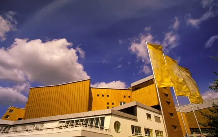 Framed Print : Europe, Germany, Berlin. Berlin Philharmonic Hall
