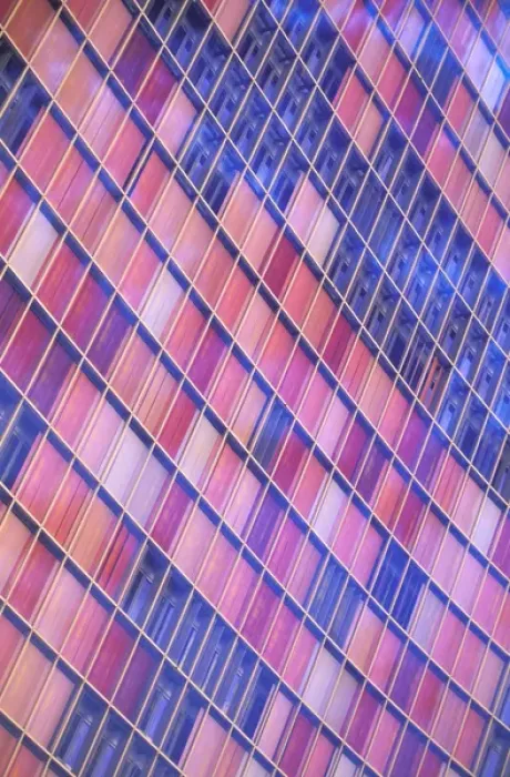 Framed Print : Europe, Germany, Berlin. GSW Tower, colored windows Framed Print : Europe, Germany, Berlin. GSW Tower, colored windows
