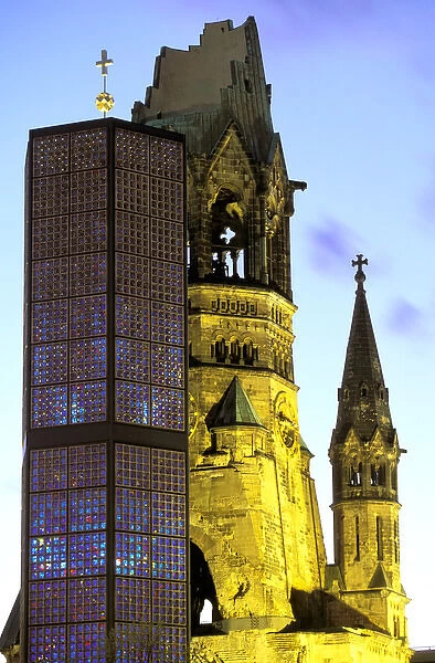 Europe, Germany, Berlin. Kaiser Wilhelm Memorial Church
