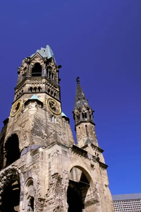 Framed Print : Europe, Germany, Berlin. Kurfurstendamm Area, Kaiser Wilhelm Memorial Church