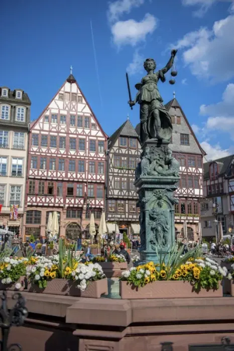 Framed Print : Europe, Germany, Hessen, Frankfurt, WeihnachtsmarktaA, old city center market, fountain Framed Print : Europe, Germany, Hessen, Frankfurt, WeihnachtsmarktaA, old city center market, fountain