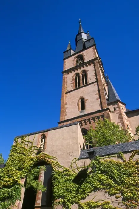 Framed Print : Europe, Germany, Rhine Gorge, Kiedrich, Pfarrkirche St. Valentin (Saint Valentines