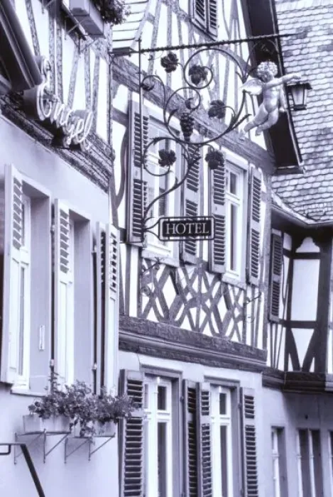 Framed Print : Europe, Germany, Rhineland, Pfalz, Boppard. Half timbered buildings Framed Print : Europe, Germany, Rhineland, Pfalz, Boppard. Half timbered buildings