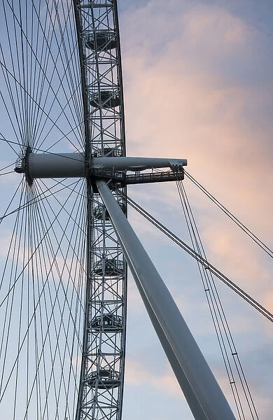 Europe, Great Britain, London. Close-up of The Eye Ferris wheel