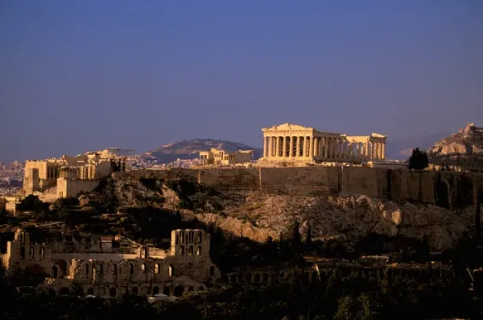 Framed Print : Europe, Greece, Athens, Attica, The Acropolis. Parthenon viewed from Filopapou Hill Framed Print : Europe, Greece, Athens, Attica, The Acropolis. Parthenon viewed from Filopapou Hill