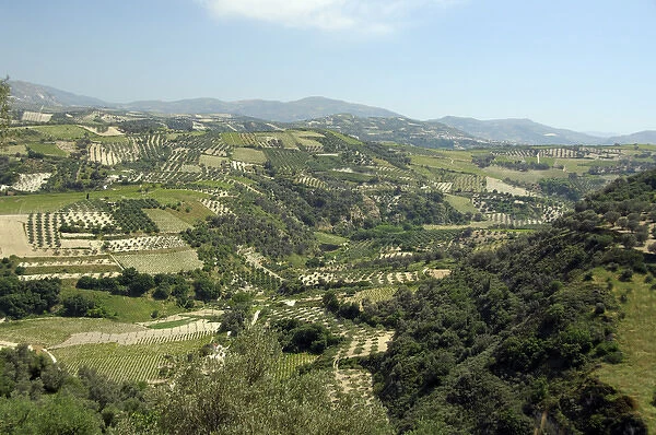 Europe, Greece, Crete (aka Kriti). Countryside views of fertile farmland