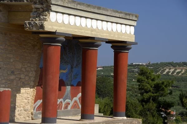 Europe, Greece, Crete (aka Kriti), Heraklion (aka Iraklion). Archaeological site of Knossos, c