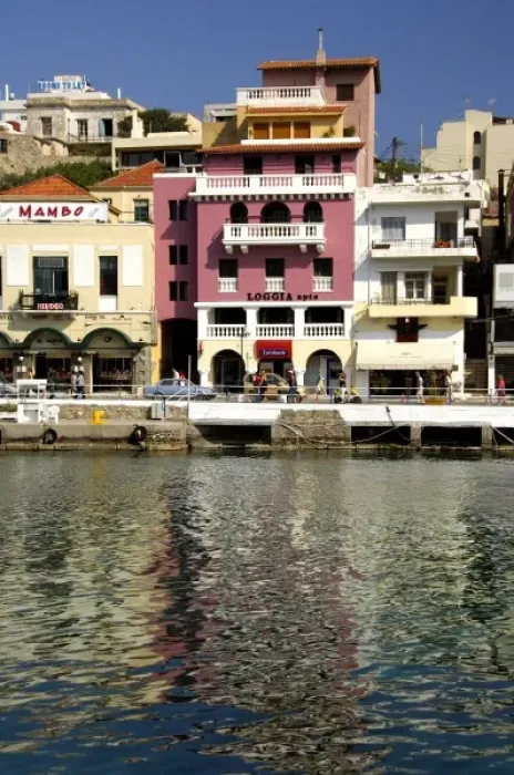 Framed Print : Europe, Greece, Crete (aka Kriti). Port city of Agios Nikolaos located on the Gulf of Mirabello Framed Print : Europe, Greece, Crete (aka Kriti). Port city of Agios Nikolaos located on the Gulf of Mirabello