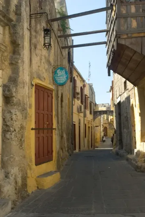 Framed Print : Europe, Greece, Dodecanese Islands, Rhodes: backstreets of the Old Town Framed Print : Europe, Greece, Dodecanese Islands, Rhodes: backstreets of the Old Town