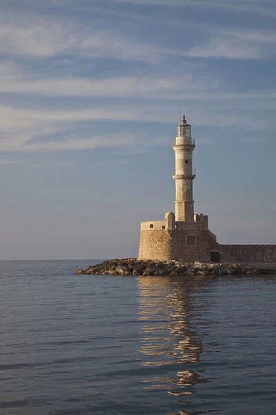 Europe, Greece, Greek Island, Crete, Chania, Venitian Lighthouse, Harbor, Old Town