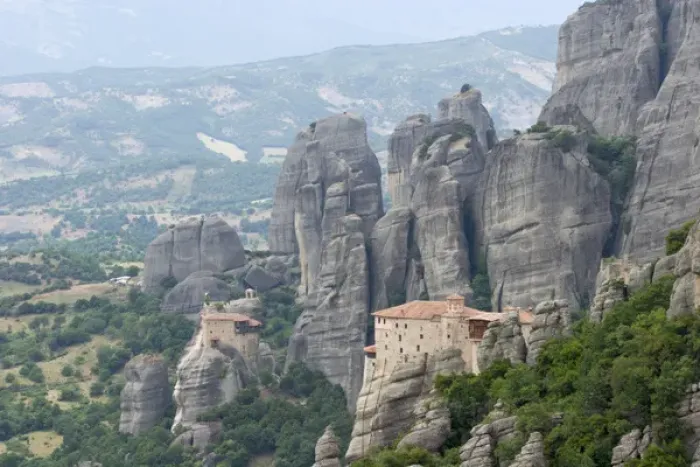 Framed Print : Europe, Greece, Meteora. Agias Varvaras Rousanou Monastery for nuns. Credit as: Bill Framed Print : Europe, Greece, Meteora. Agias Varvaras Rousanou Monastery for nuns. Credit as: Bill