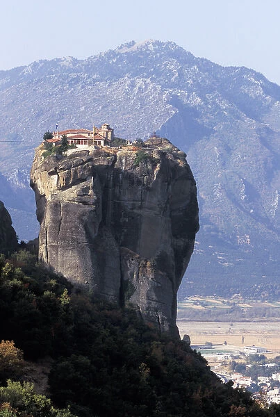 Europe, Greece, Meteora. Ancient monastery