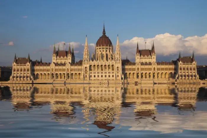 Framed Print : Europe, Hungary, Budapest. Parliament Building on Danube River Framed Print : Europe, Hungary, Budapest. Parliament Building on Danube River