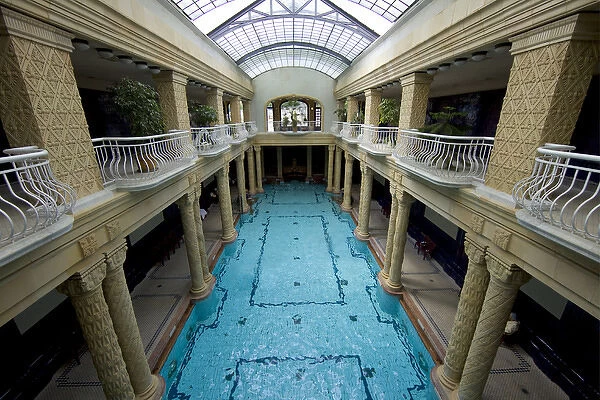 Europe, Hungary, Budapest. Pool inside St. Gellerts Hotel. Credit as: Jim Zuckerman