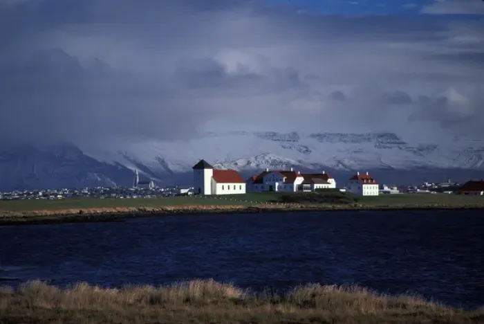 Framed Print : 04. Europe, Iceland, Bessastadahreppur, Presidents House Framed Print : 04. Europe, Iceland, Bessastadahreppur, Presidents House