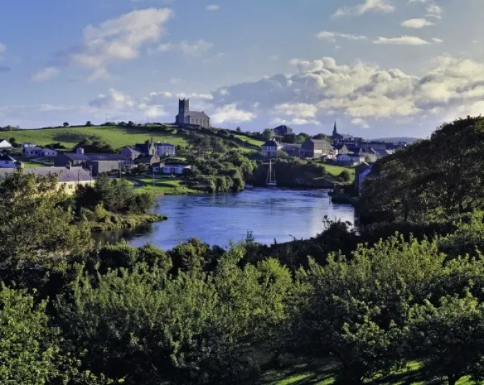 Framed Print : Europe, Ireland, Ballyshannon. The quaint town of Ballyshannon sits above the River Erne in Co Framed Print : Europe, Ireland, Ballyshannon. The quaint town of Ballyshannon sits above the River Erne in Co