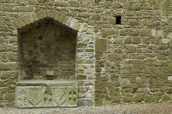 Europe, Ireland, Cashel. Rock of Cashel, historic spot where St. Patrick preached, stone crypt