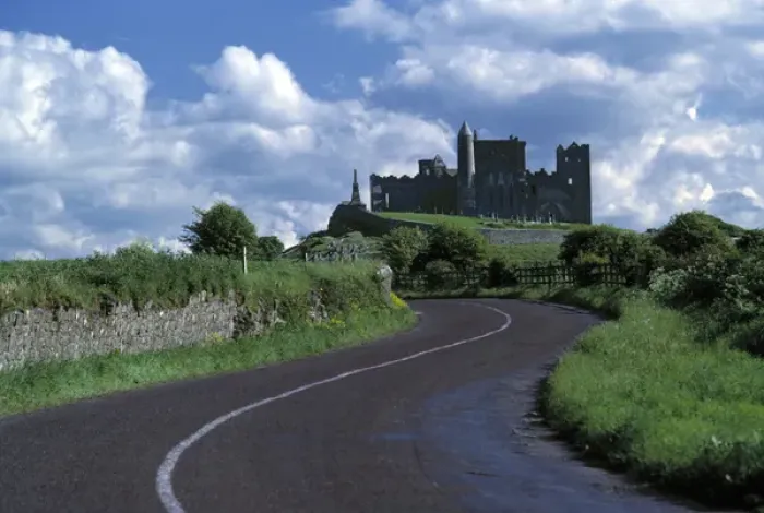 Framed Print : Europe, Ireland, Cashel. The stately Rock of Cashel stands darkly against a sky bright Framed Print : Europe, Ireland, Cashel. The stately Rock of Cashel stands darkly against a sky bright