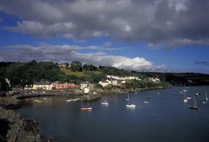 Framed Print : Europe, Ireland, County Cork. Glandore Harbor